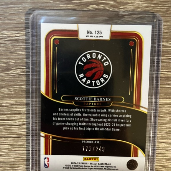 Select Scottie Barnes Raptors Trading Card - Picture 2 of 2